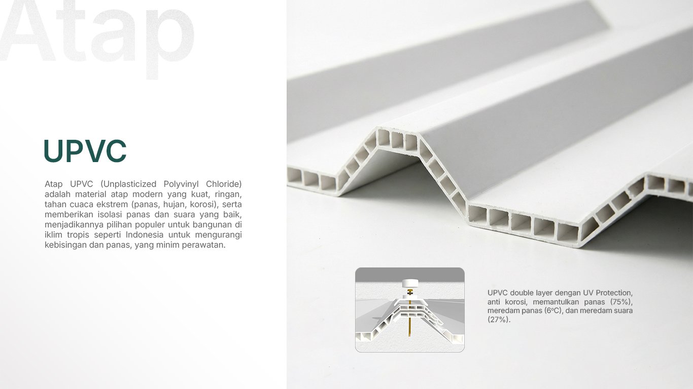 Atap UPVC 1000 Single Layer
