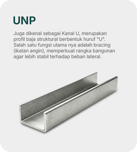 UNP Baja Berat (Kanal U Struktural)