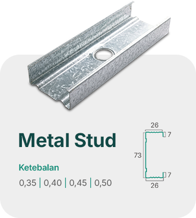 Metal Stud ZINERGIUM® (Tiang Partisi)