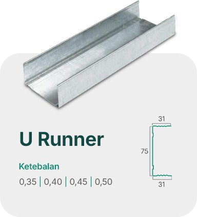 U-Runner ZINERGIUM® (Bantalan Partisi)